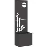 vidaXL Bâche pare-vue pour jardin Noir 50 x 32 x 150 cm