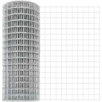 vidaXL Clôture en fil de fer soudé avec socle en béton 10 x 1,4 m (L x H)