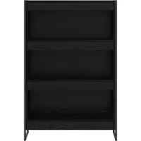vidaXL Bibliothèque Chêne noir 80 x 30 x 155 cm Bois d'ingénierie