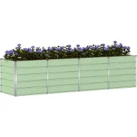 vidaXL Jardinière Vert 240 X 80 X 75 Cm Acier