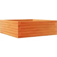 vidaXL Jardinière cire marron 70x70x23 cm bois de pin massif