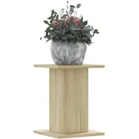 vidaXL Supports pour plantes 2 pcs chêne sonoma bois d'ingénierie