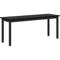 vidaXL Banc Chêne Noir 110 X 35 X 45 Cm Bois D'ingénierie