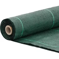vidaXL Membrane anti-mauvaises herbes vert 1x100 m PP