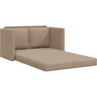 vidaXL Canapé de sol avec fonction de couchage Cappuccino-Brun similicuir