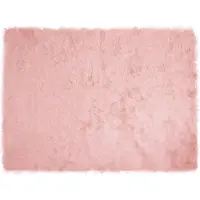 vidaXL Tapis en mouton synthétique Tafalla Rosa 160 x 230 cm Polyester