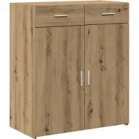 vidaXL Armoire de rangement , style artisan, chêne, 80 x 42,5 x 93 cm