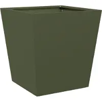 vidaXL Jardinières 2 pcs vert olive 40x40x40 cm acier