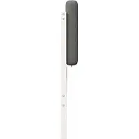 vidaXL Tête de lit rembourrée blanche et gris clair 200 cm