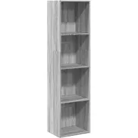 vidaXL Bibliothèque sonoma gris 40x30x152 cm bois d'ingénierie