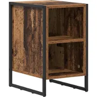 vidaXL Table de chevet 2 pcs Bois Ancien 39.5 x 30 x 50 cm