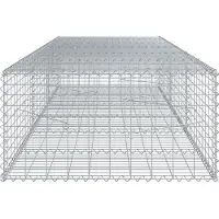 vidaXL Gabion avec couvercle 300x100x50 cm Fer galvanisé