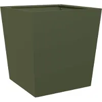 vidaXL Jardinières 2 pcs vert olive 50x50x50 cm acier