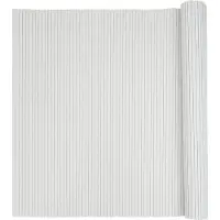 vidaXL Clôture de jardin double face Blanc 1,8x5 m PVC