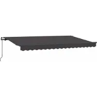 vidaXL , store enroulable anthracite, 350 x 200 cm, tissu