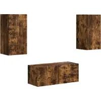 vidaXL Ensemble de meubles TV 6 pcs Chêne fumé Bois composite