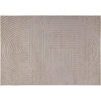 vidaXL Tapis de salon PALMERAS Beige 200 x 140 cm Polyester