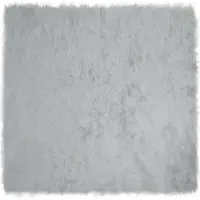 vidaXL Tapis en Peau de Mouton Synthétique Gris 160 x 160 cm Polyester