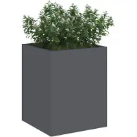 vidaXL Cache-pot de jardin Anthracite Acier laminé à froid