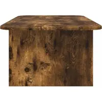 vidaXL Table basse en bois imitation chêne fumé, 93 x 53 x 33 cm