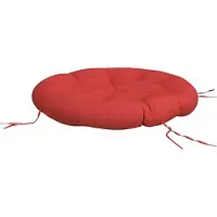 vidaXL Coussin Rond Rouge Ø 100 X11 Cm Tissu Oxford
