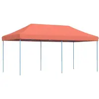 vidaXL Tente de réception pliante Pop-Up rouge terracotta 580x292x315 cm