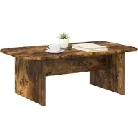 vidaXL Table basse Chêne fumé 93 x 53 x 33 cm Bois composite