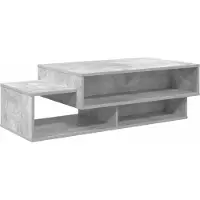 vidaXL Table basse Béton Gris 105 x 50 x 32,5 cm Bois composite
