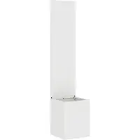 vidaXL Toile pare-vue jardin blanc 32 x 140 cm