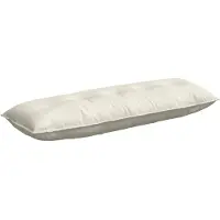 vidaXL Coussin De Dos Crème 140 X 50 Cm Tissu En Velours Côtelé