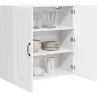 vidaXL Façade de lave-vaisselle Kalmar, blanche, 80 x 31 x 80 cm, aggloméré
