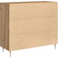 vidaXL Sideboard Chêne Artisan 90 x 34 x 80 cm Bois composite