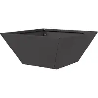 vidaXL Cache-pot de jardin Noir 35 x 35 x 15 cm Acier laminé à froid