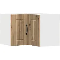 vidaXL Armoire d'angle murale LUCCA, chêne artisanal, 57 x 57 x 40 cm