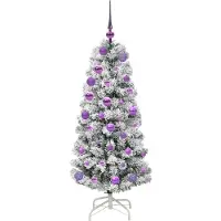 vidaXL Sapin de Noël Artificiel à Branches Articulées 120 cm PVC