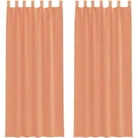 vidaXL Voile Rideaux avec passants 2 pcs. Rouge terracotta 140x260 cm