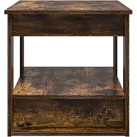 vidaXL Table basse Chêne fumé 72 x 50 x 50 cm Bois composite
