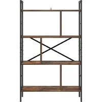 vidaXL Étagère Chêne fumé 75 x 30 x 123,5 cm Bois d'ingénierie