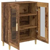 vidaXL Sideboard vieux bois 69,5 x 34 x 90 cm Matériau dérivé du bois