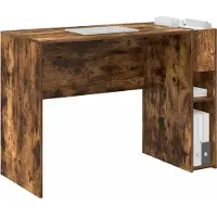 vidaXL Bureau Chêne Fumé 109 X 50 X 78 Cm Bois D'ingénierie