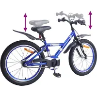 vidaXL Vélo enfant 20 pouces pour 6-11 ans bleu foncé