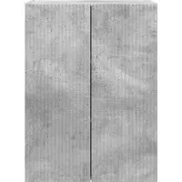 vidaXL Meuble mural pour télévision, 59,5 x 31 x 80 cm, gris béton, panneau de fibres de bois