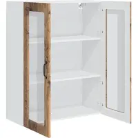 vidaXL Façade de lave-vaisselle Kalmar, bois vieilli, 80 x 31 x 100 cm