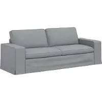 vidaXL Canapé 2 pcs Gris clair Mét¿¿