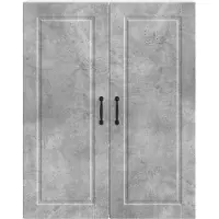 vidaXL Armoire murale PORTO, gris béton, 80 x 31 x 100 cm, aggloméré