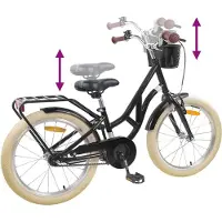 vidaXL Vélo enfant 20 pouces pour 6-11 ans noir