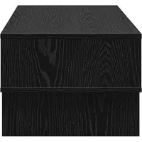 vidaXL Table basse noire imitation chêne 100 x 46 x 35 cm Bois composite
