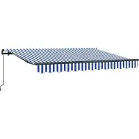 vidaXL Store rétractable bleu 300 x 200 cm Tissu