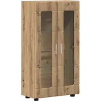 vidaXL Ensemble de meubles TV avec porte FLORIN, 3 pièces, en bois d'ingénierie « chêne artisan »