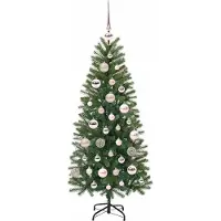 vidaXL Sapin de Noël artificiel avec 150 LED Vert 120 cm PE et PVC